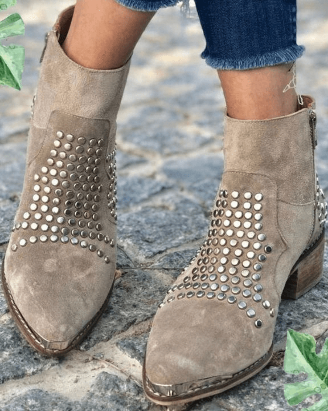 Mable | Studded Ankle Boots