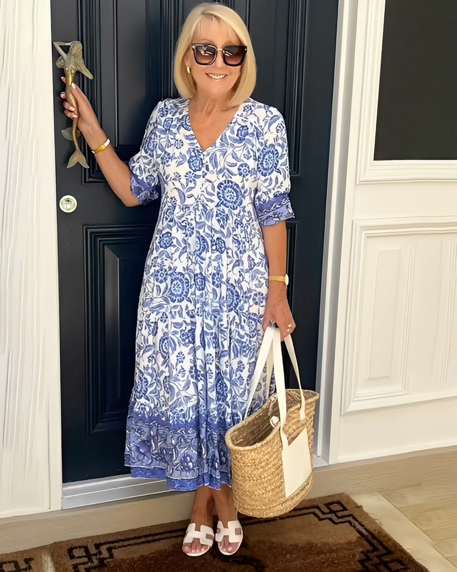 Candice | Graceful V-Neck Floral