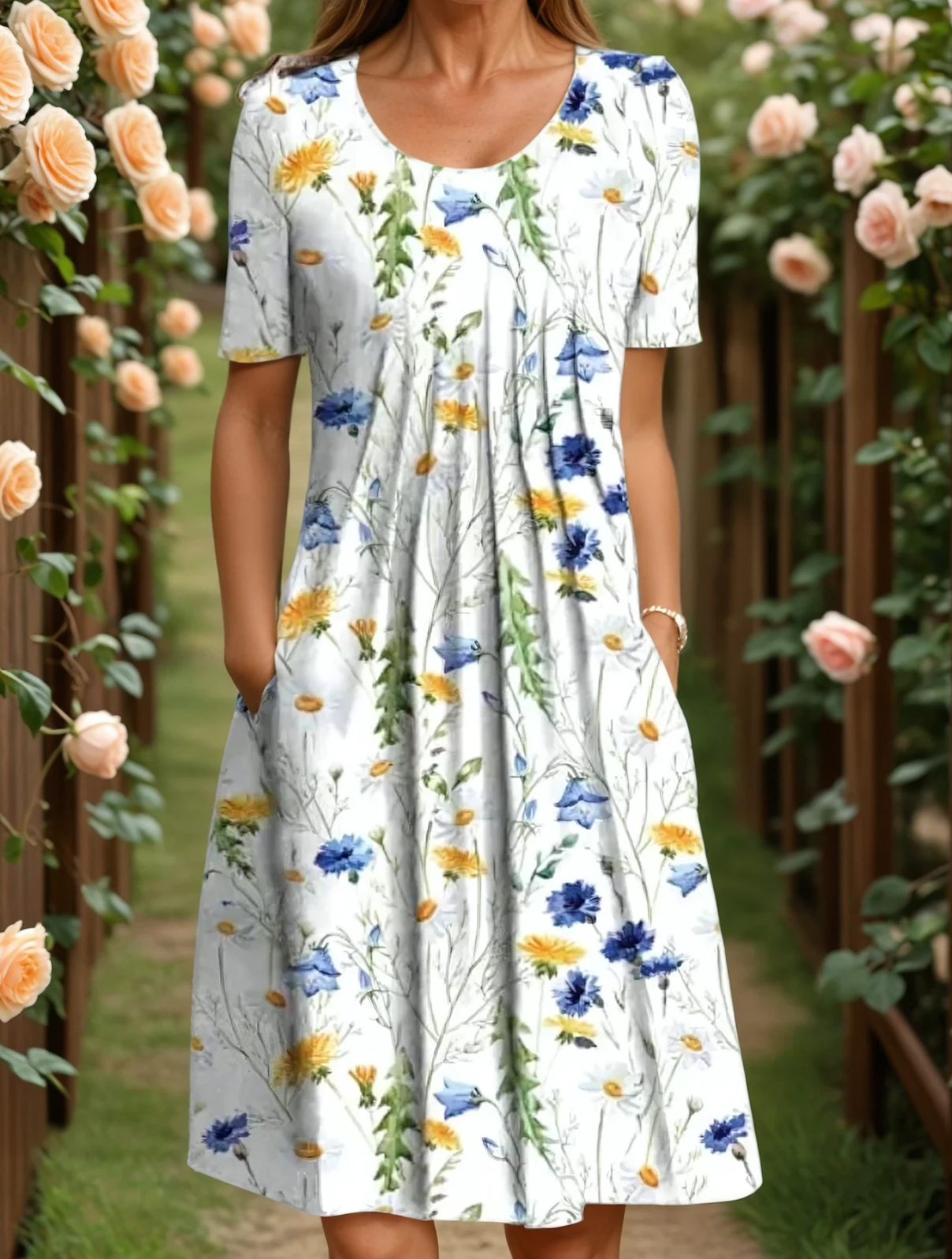 Harper | Elegant Dress with Tummy Coverage