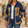 Harper Patchwork Hooded Jacket