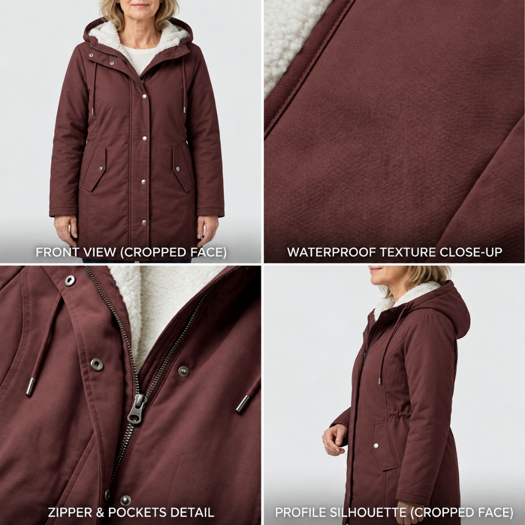 Marjorie | Cozy Hooded Weatherproof Coat