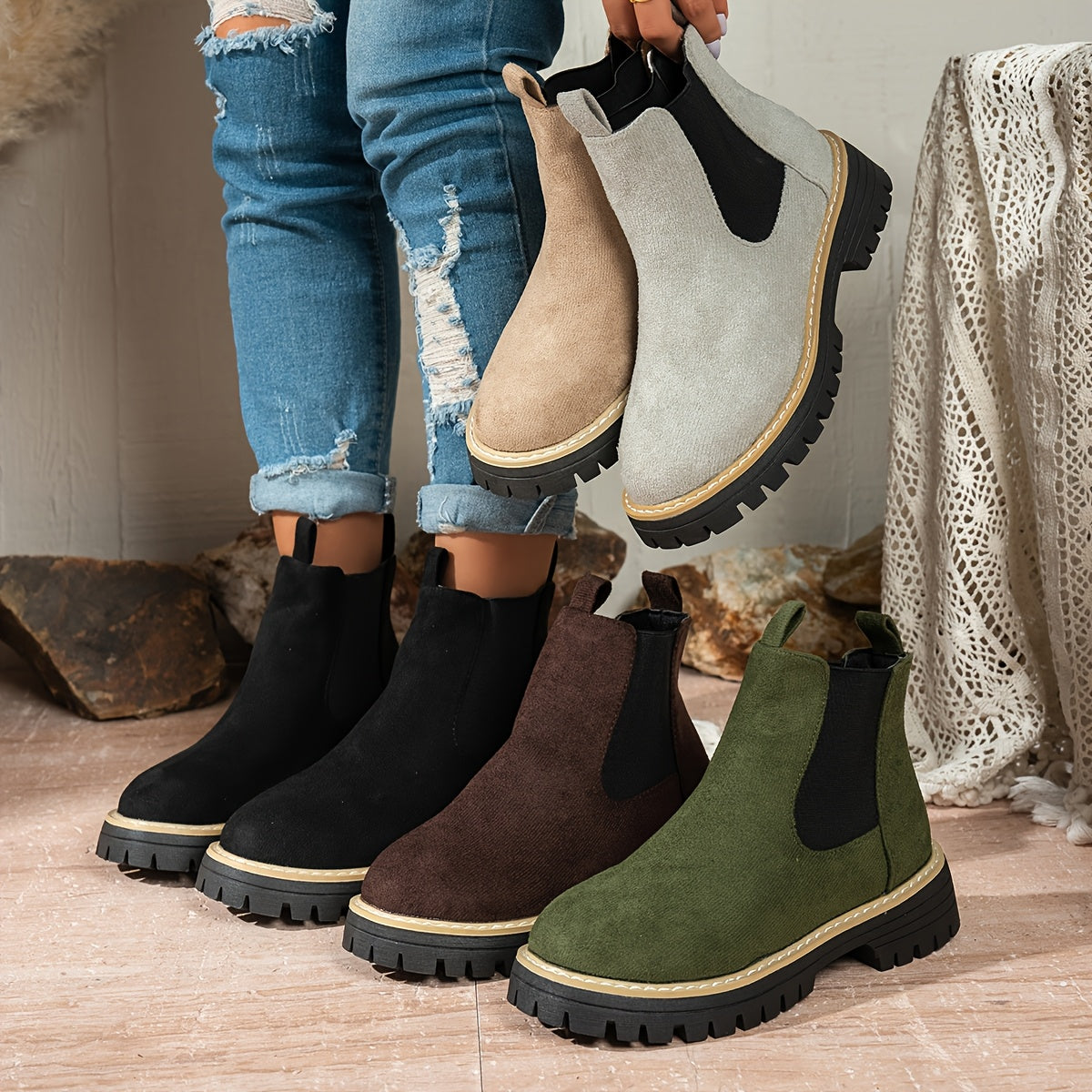 Comfy Chelsea Ankle Boots