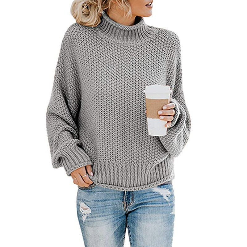 Sarah | Comfy Turtleneck Knitted Long Sleeve