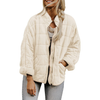 Autumn Zip-up Stand Collar Coat With Pockets