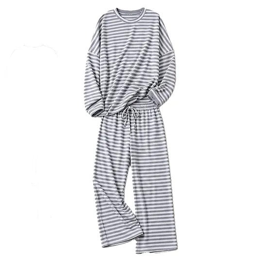 Elena | Striped Two-Piece Lounge Set