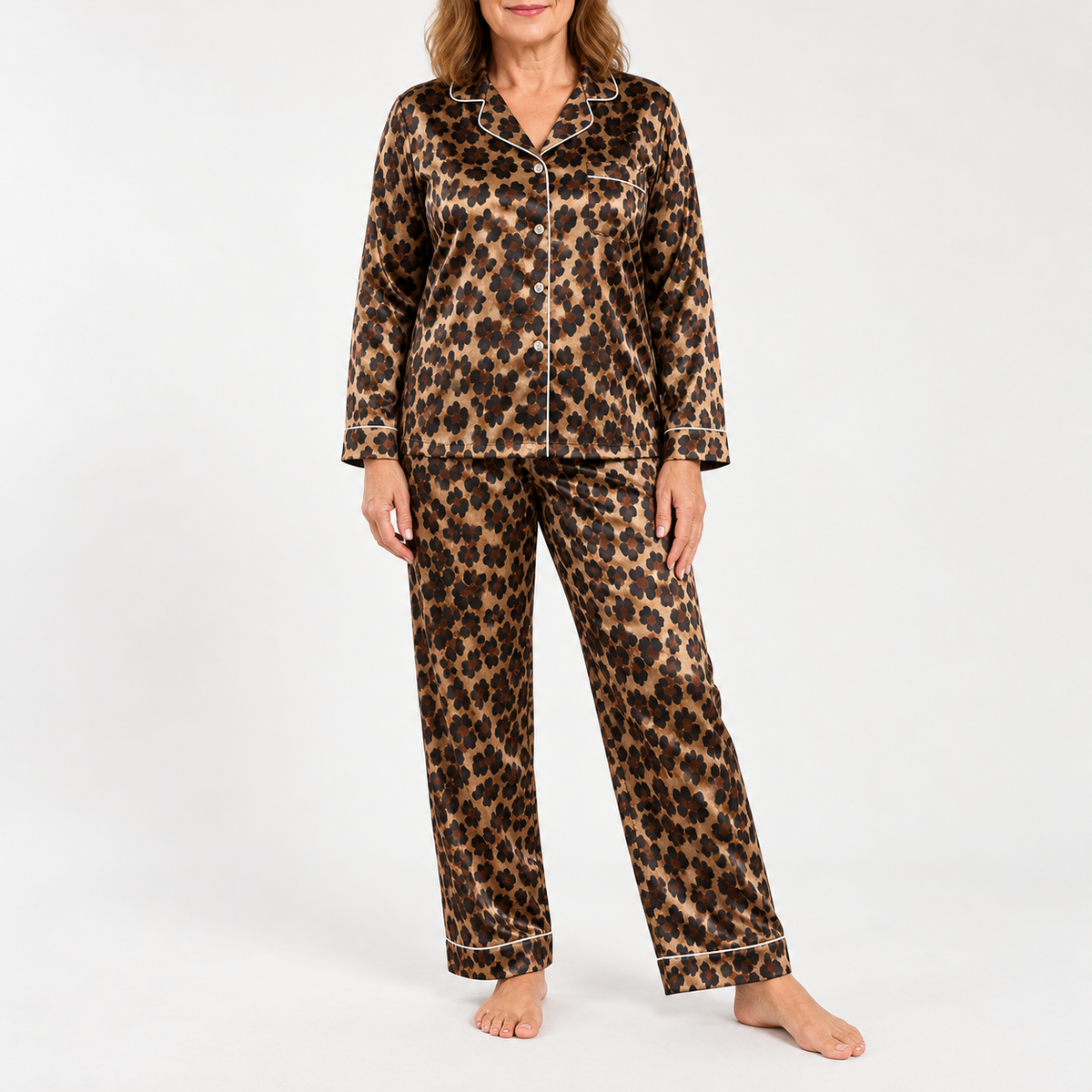 Verona | Leopard Print Pyjama Set