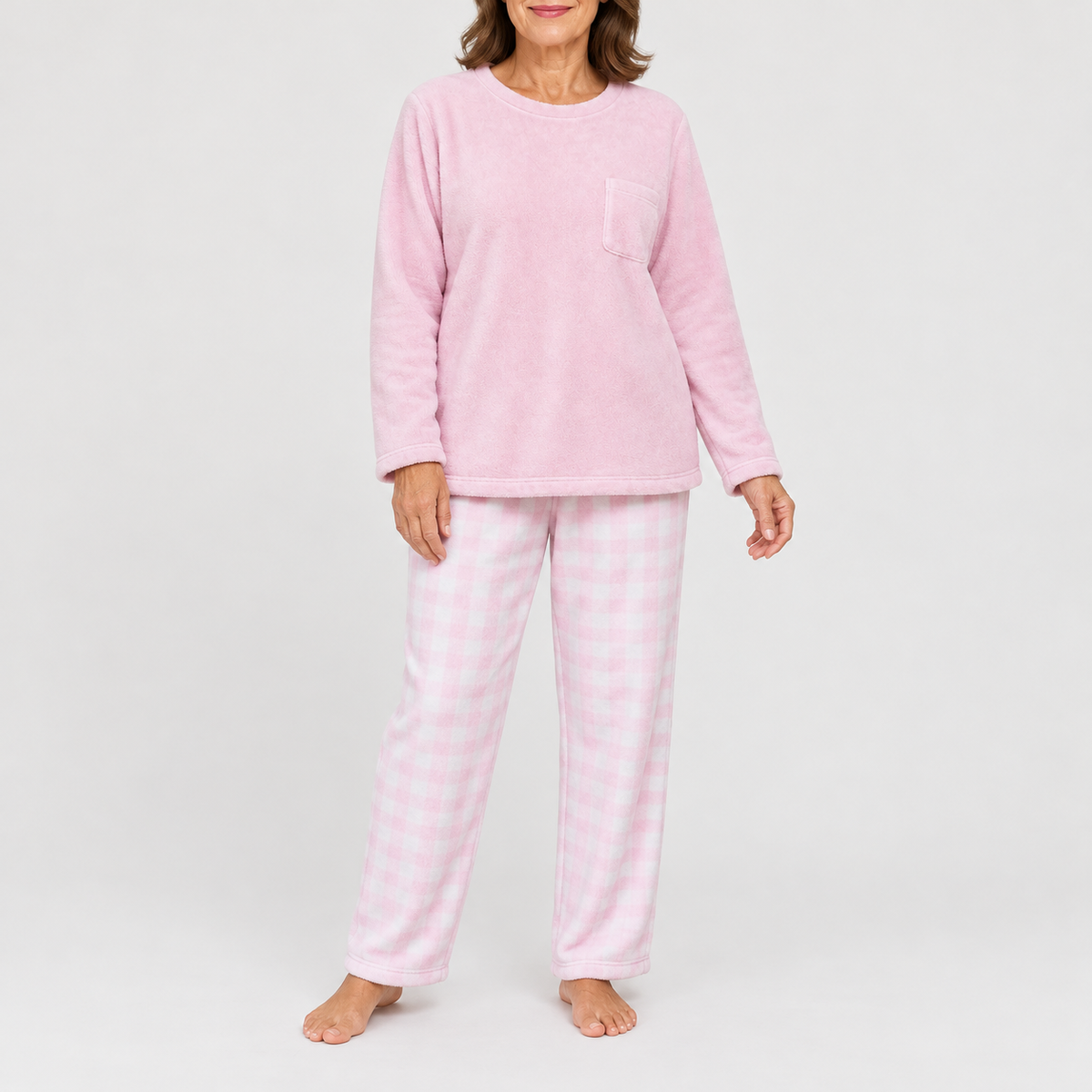 Maribel | Checked Long-Sleeve Pyjama Set