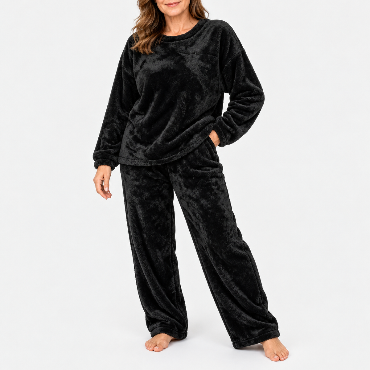 Octavia | Plush Fleece Loungewear Set