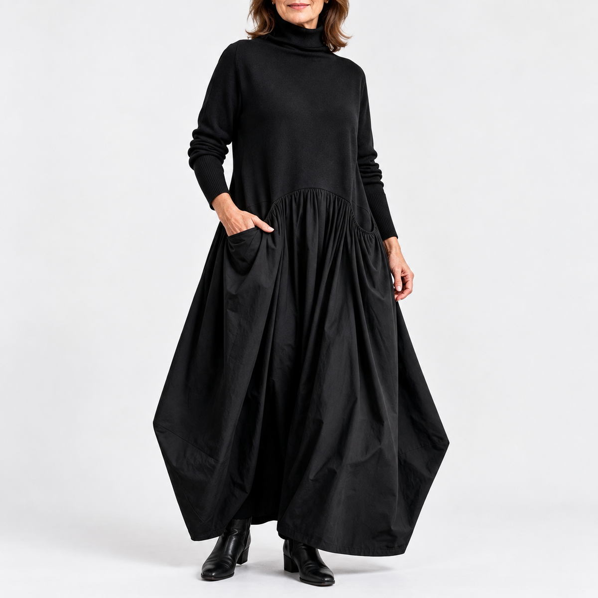 Sloane | High Neck Pocket Maxi