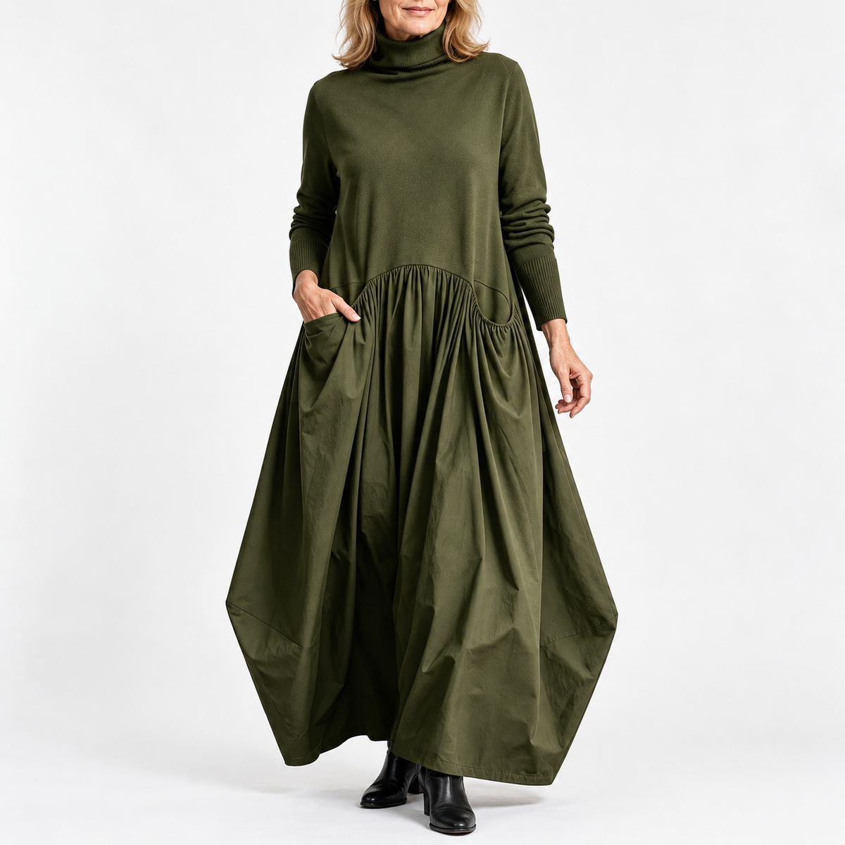 Sloane | High Neck Pocket Maxi