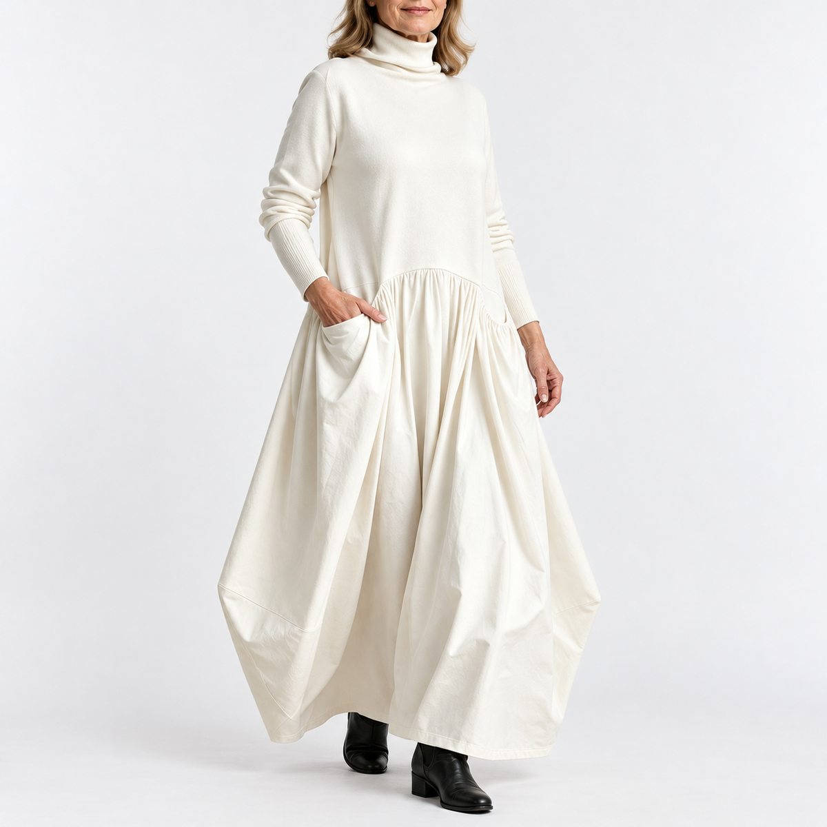Sloane | High Neck Pocket Maxi