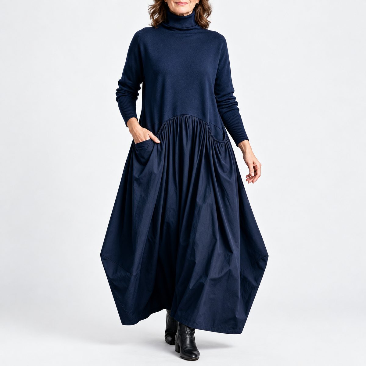 Sloane | High Neck Pocket Maxi