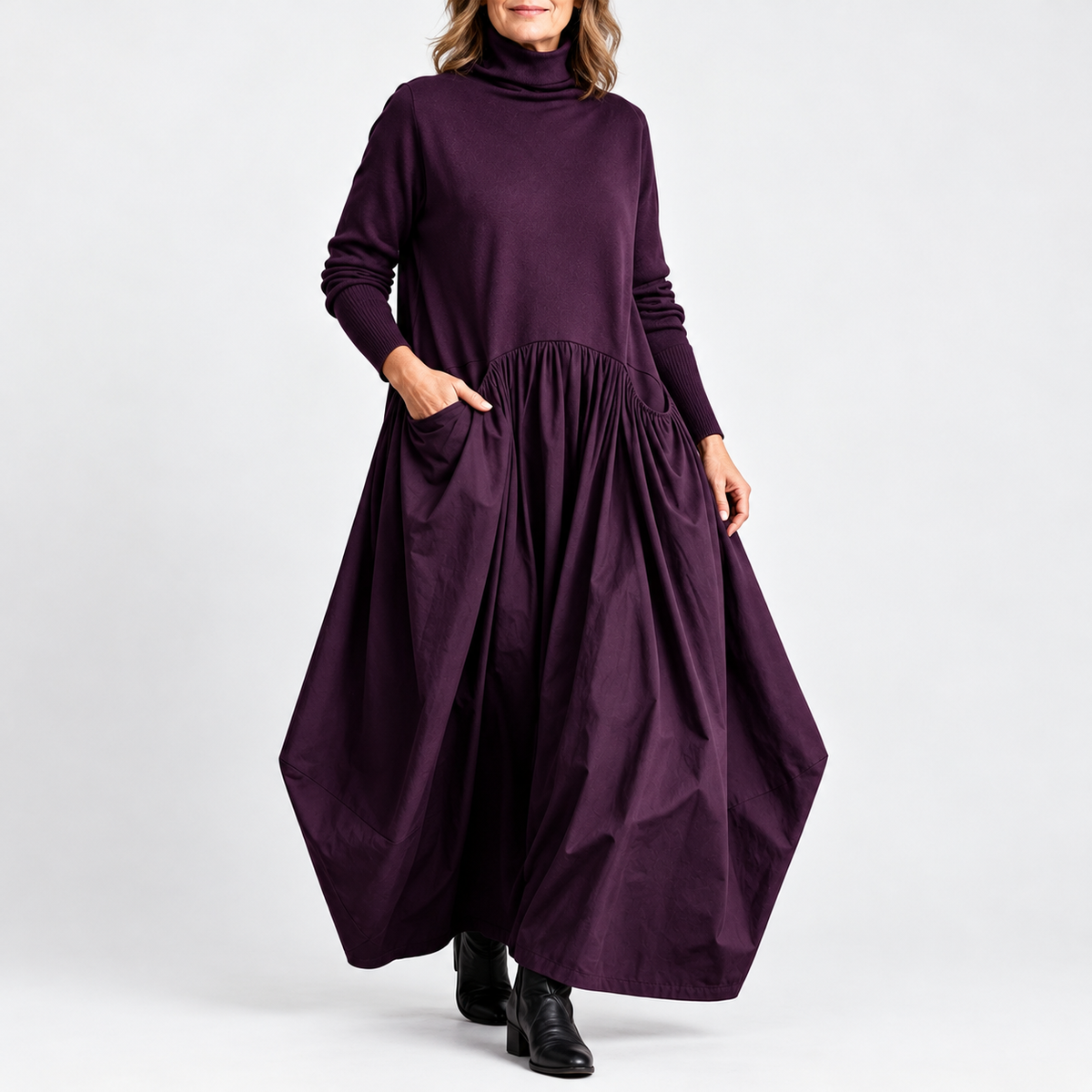 Sloane | High Neck Pocket Maxi