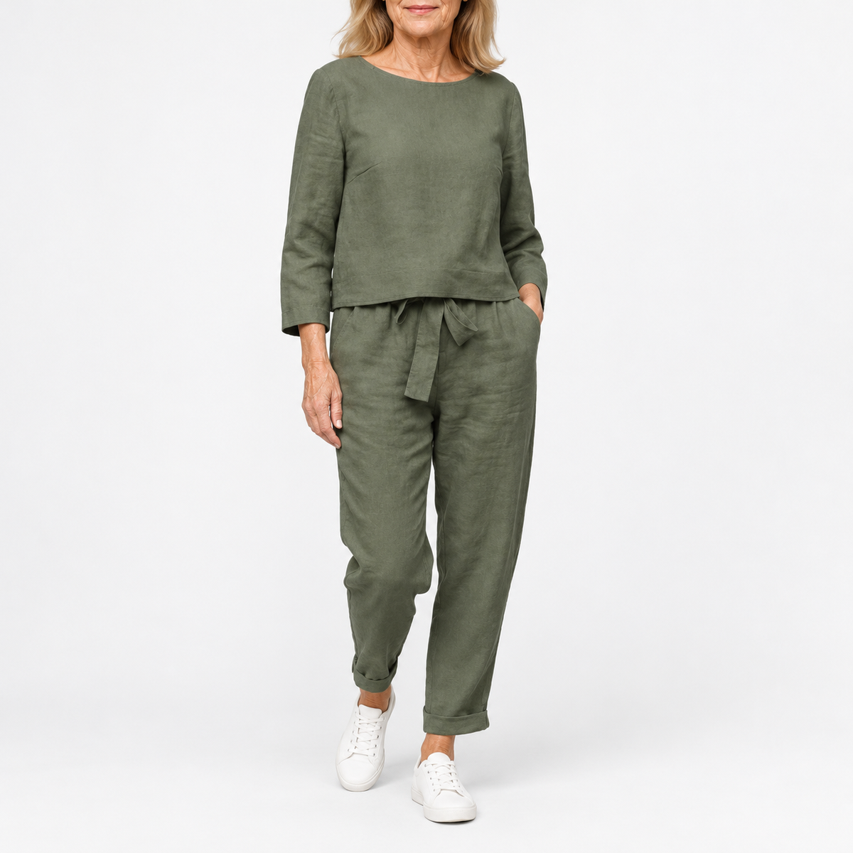 Celestine | Cotton Linen Monochrome Set