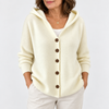 Beth | Women's Hooded Button-Up Knit Cardigan