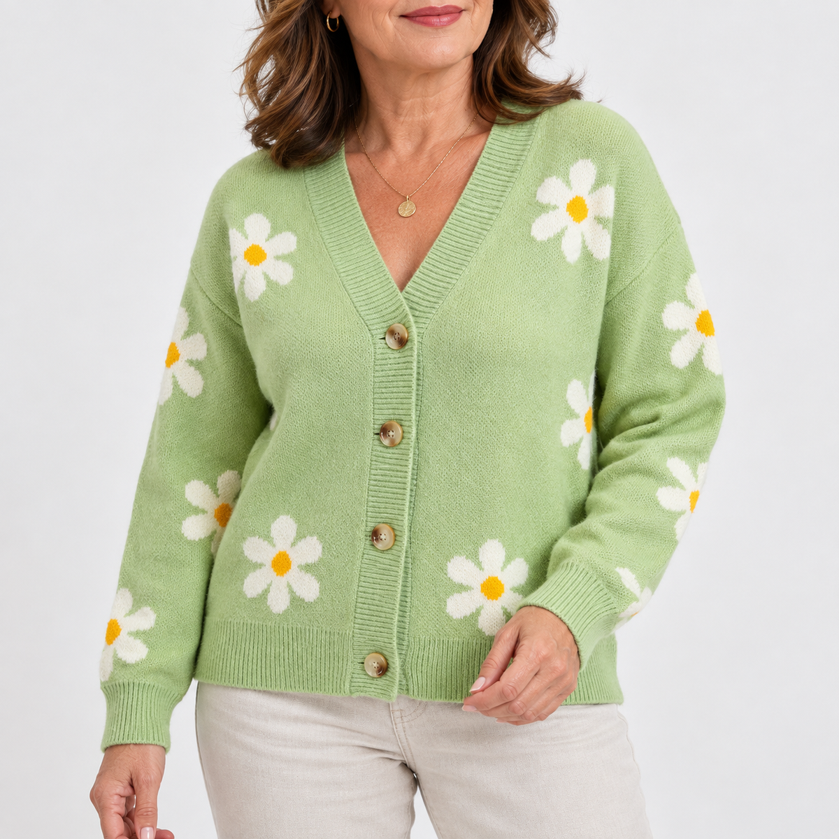 Bella | Little Daisy Flower Cardigan