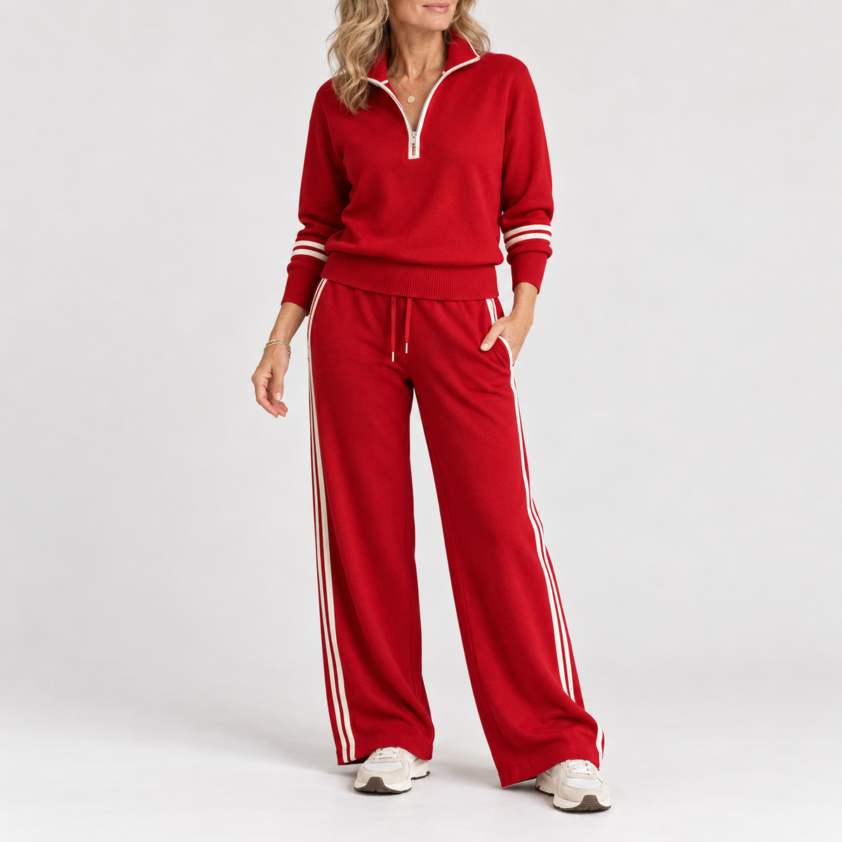 Kate | Comfy Pull Demi-Zip & Pantalon