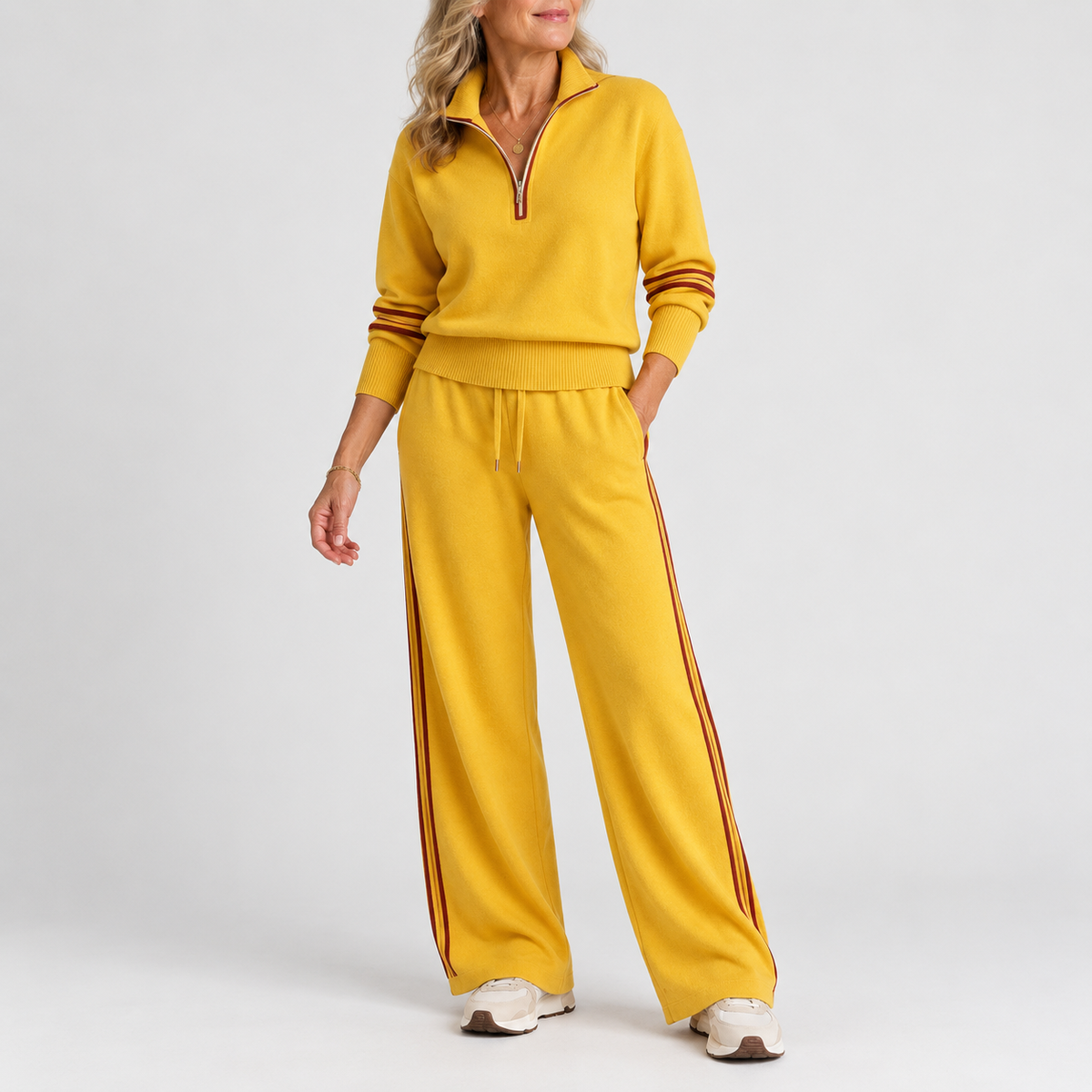 Kate | Comfy Pull Demi-Zip & Pantalon