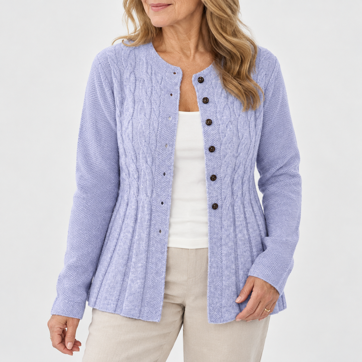 Selina | Ribbed Button Cardigan