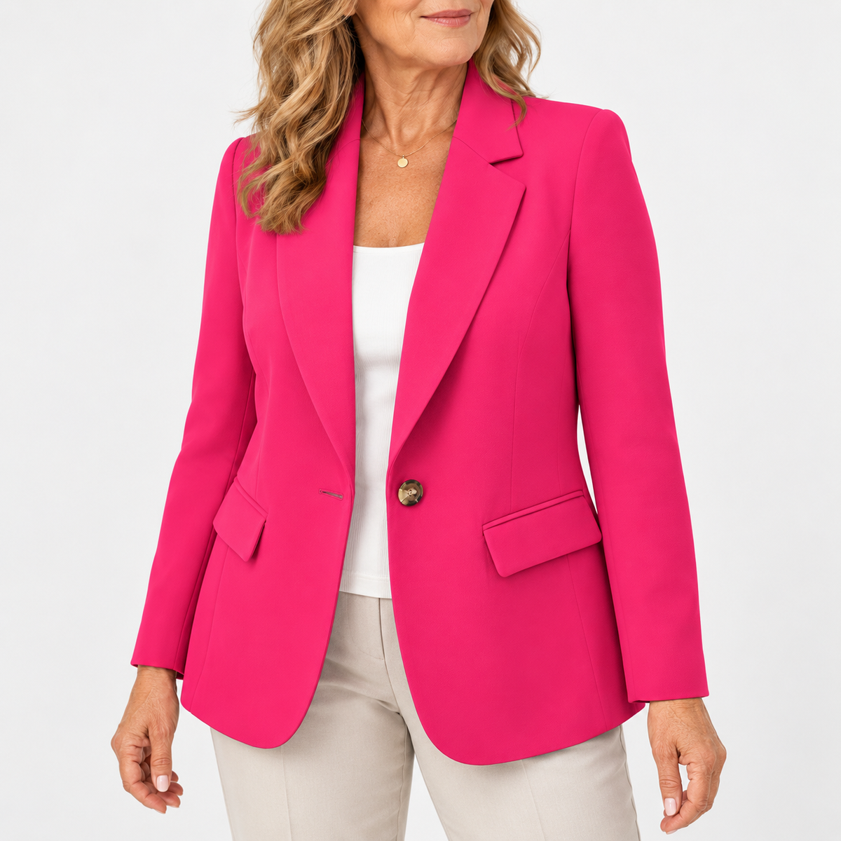 Linda | Classic One-Button Blazer