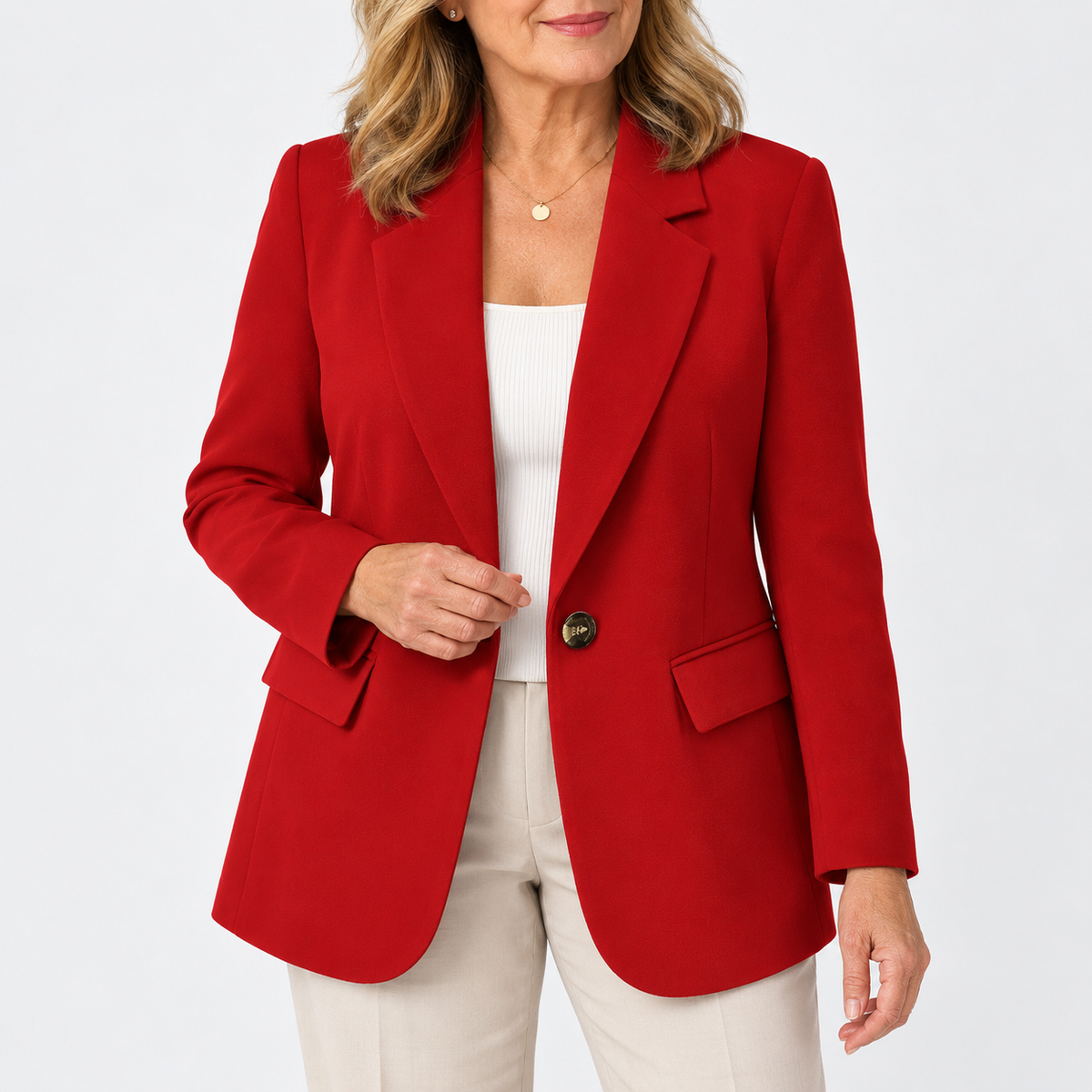 Linda | Classic One-Button Blazer