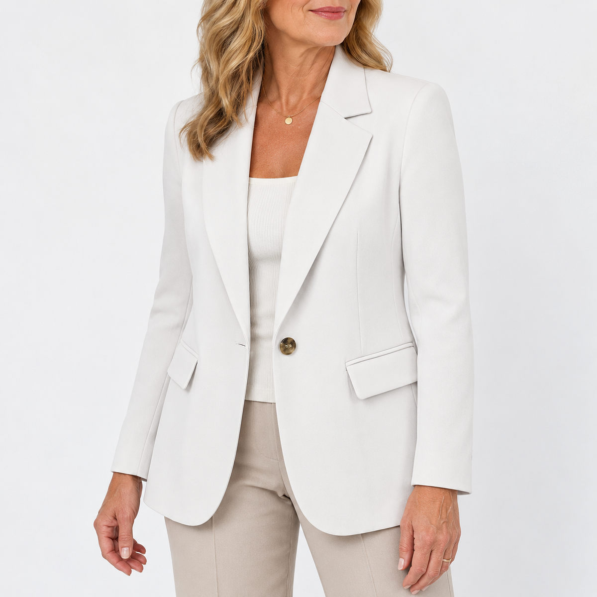 Linda | Classic One-Button Blazer