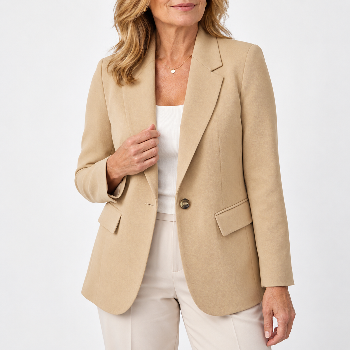 Linda | Classic One-Button Blazer