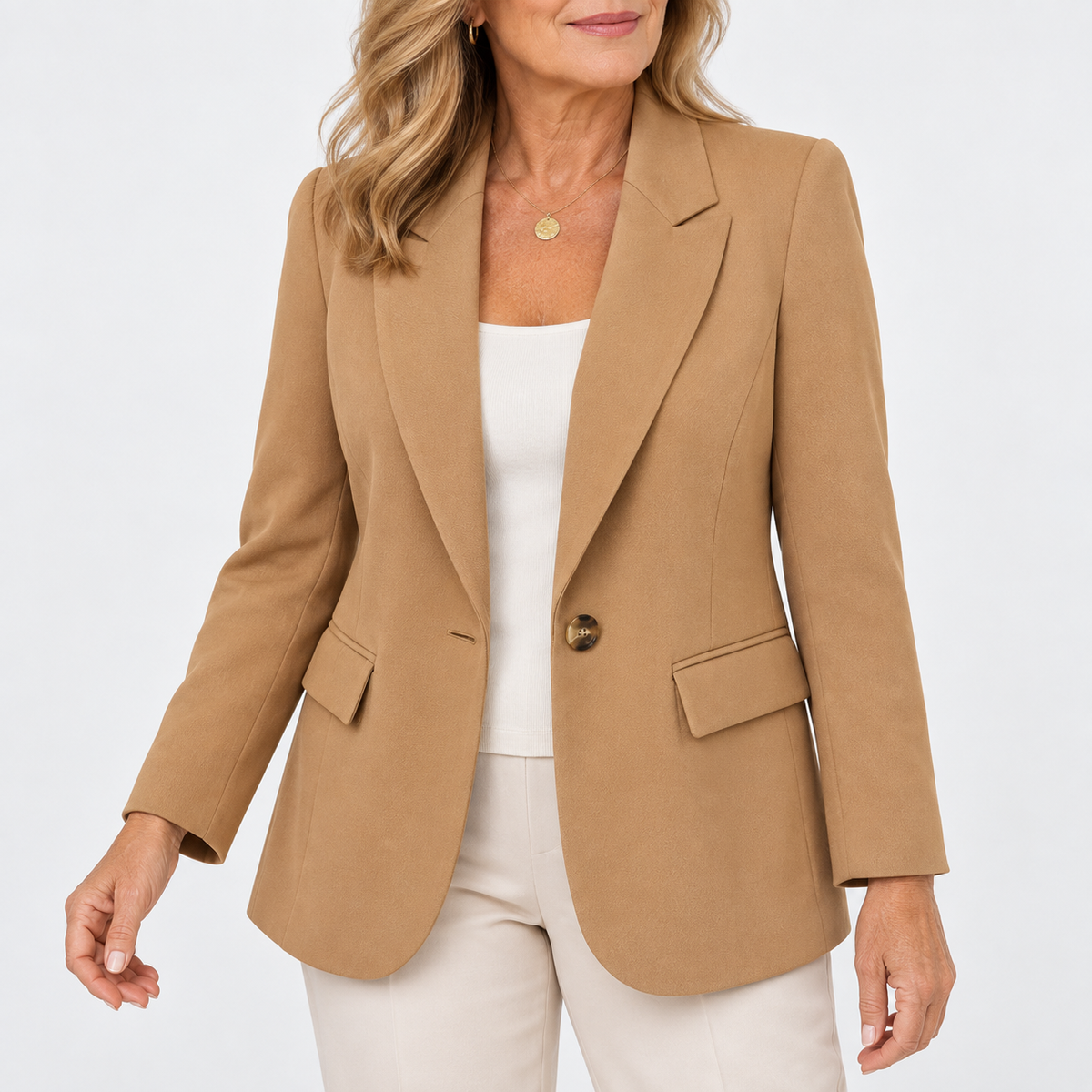 Linda | Classic One-Button Blazer