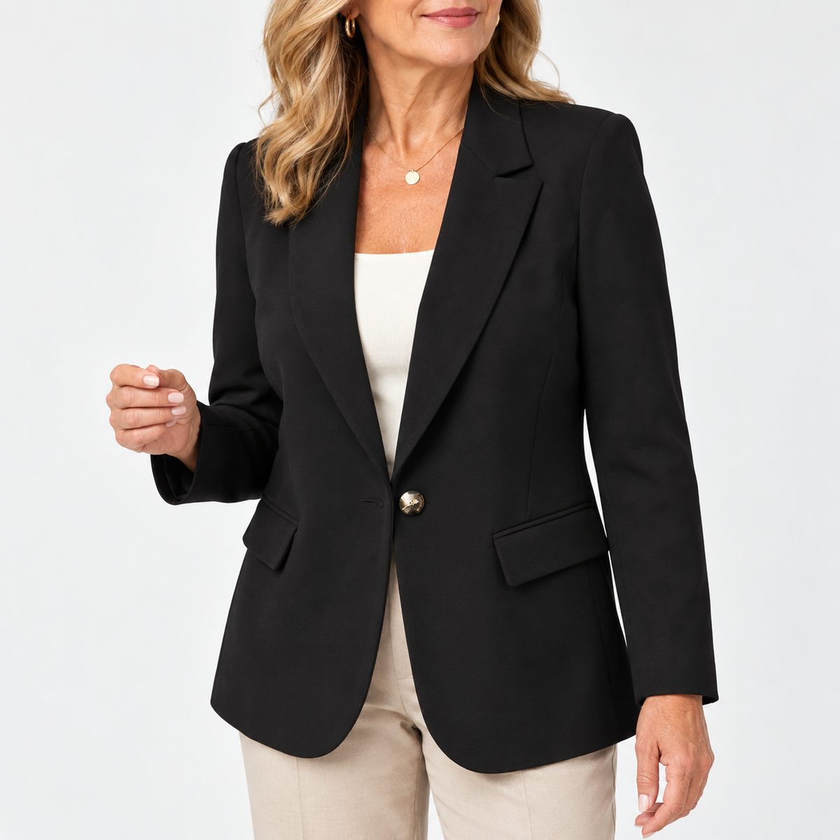 Linda | Classic One-Button Blazer