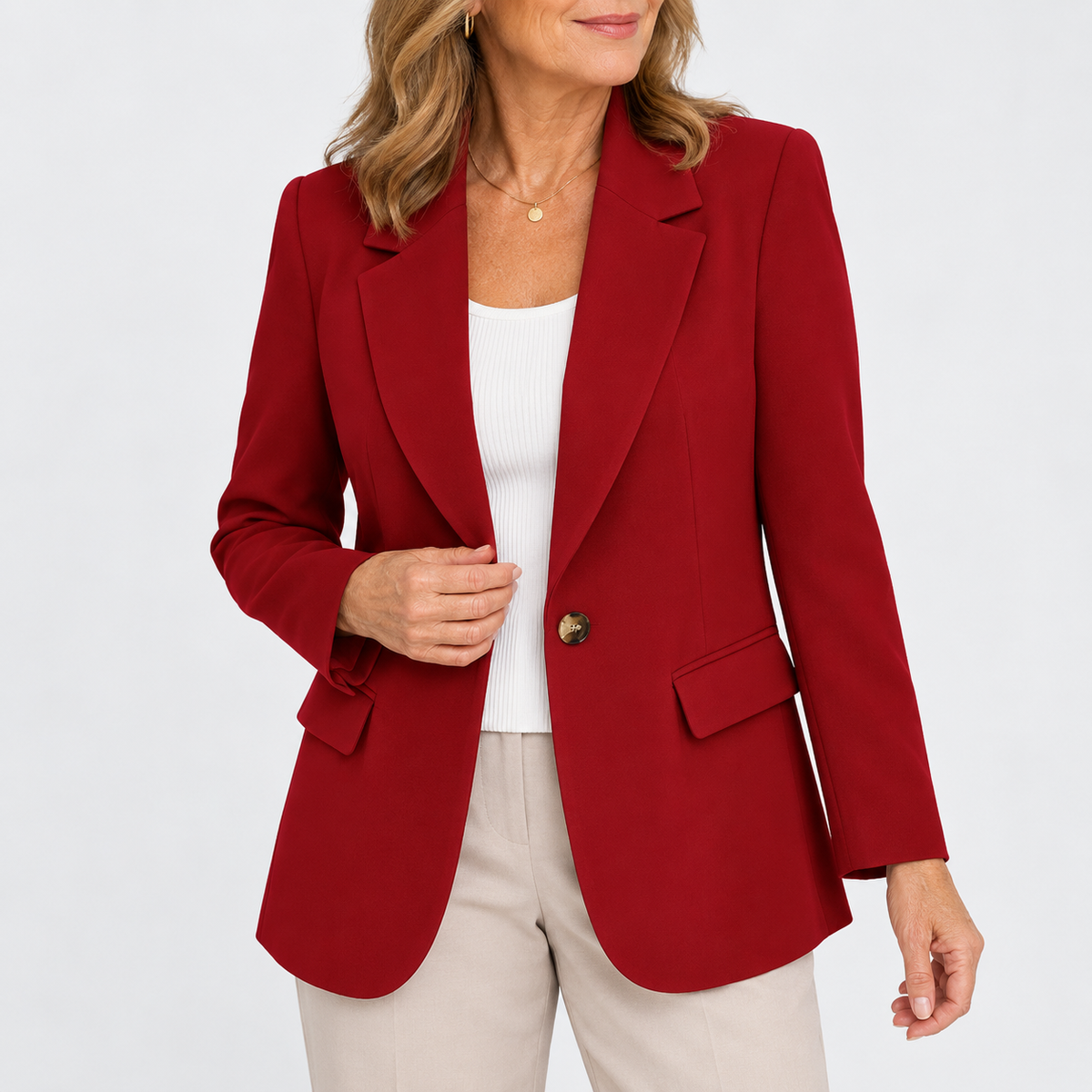Linda | Classic One-Button Blazer