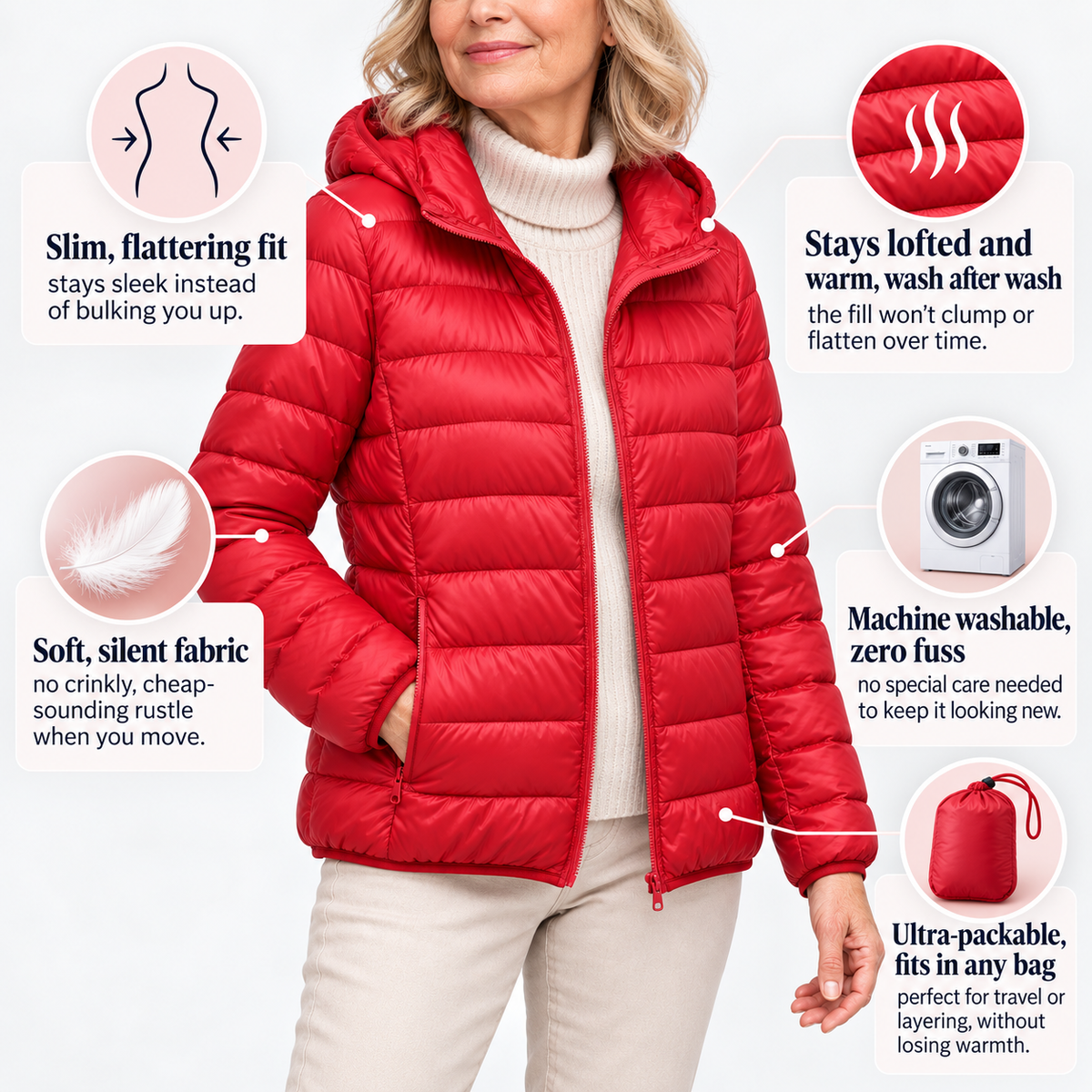 Harper | Comfy Lightweight Down Jacket