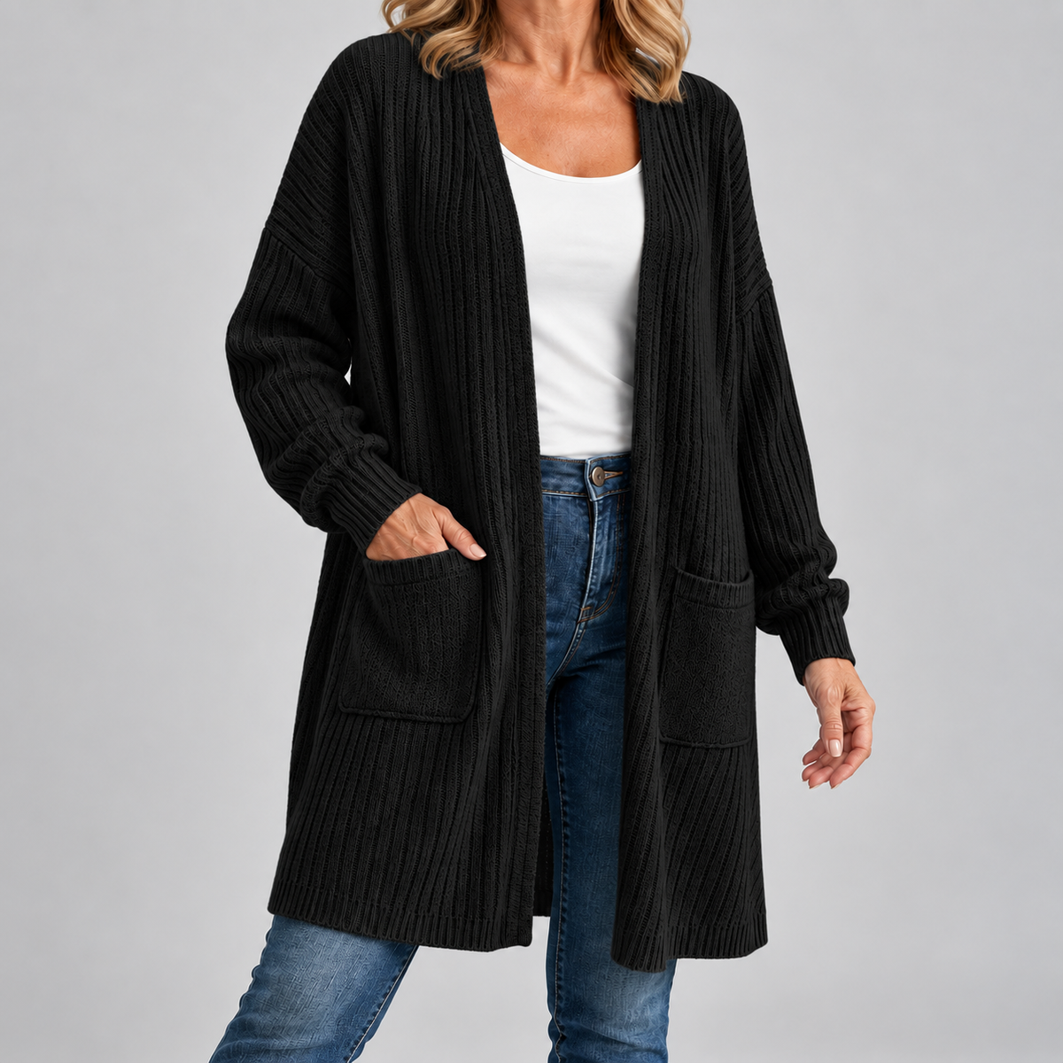 Stephanie | Ribbed Cardigan
