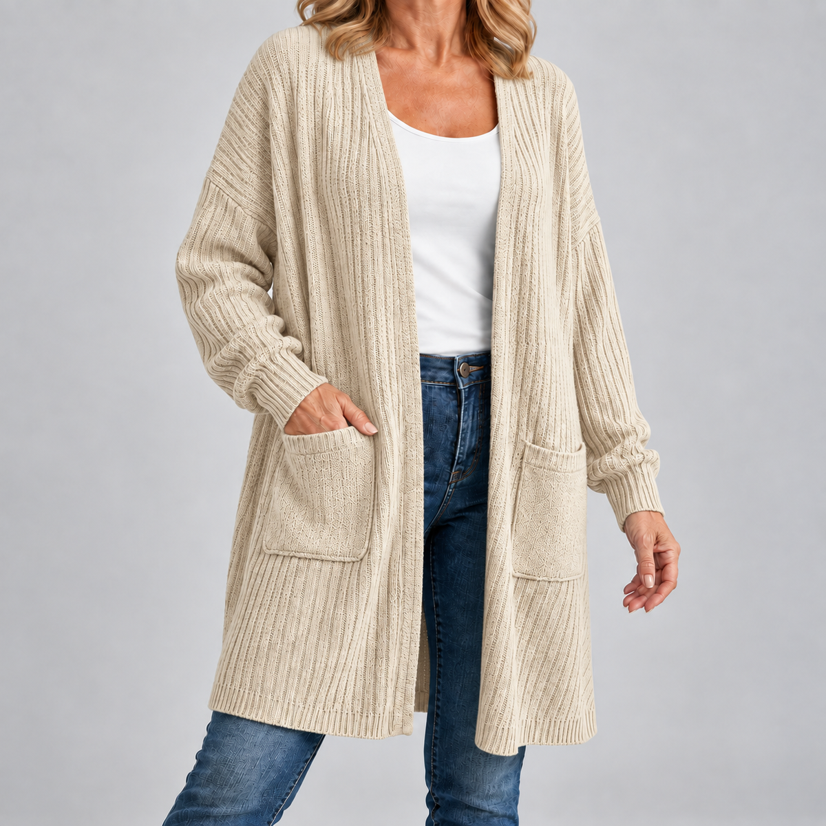 Stephanie | Ribbed Cardigan