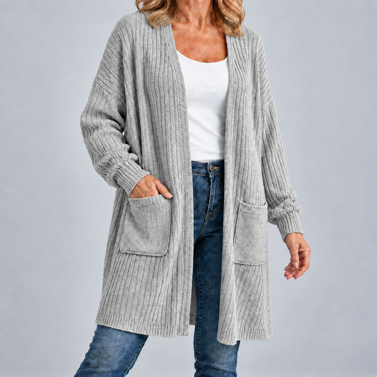 Stephanie | Ribbed Cardigan