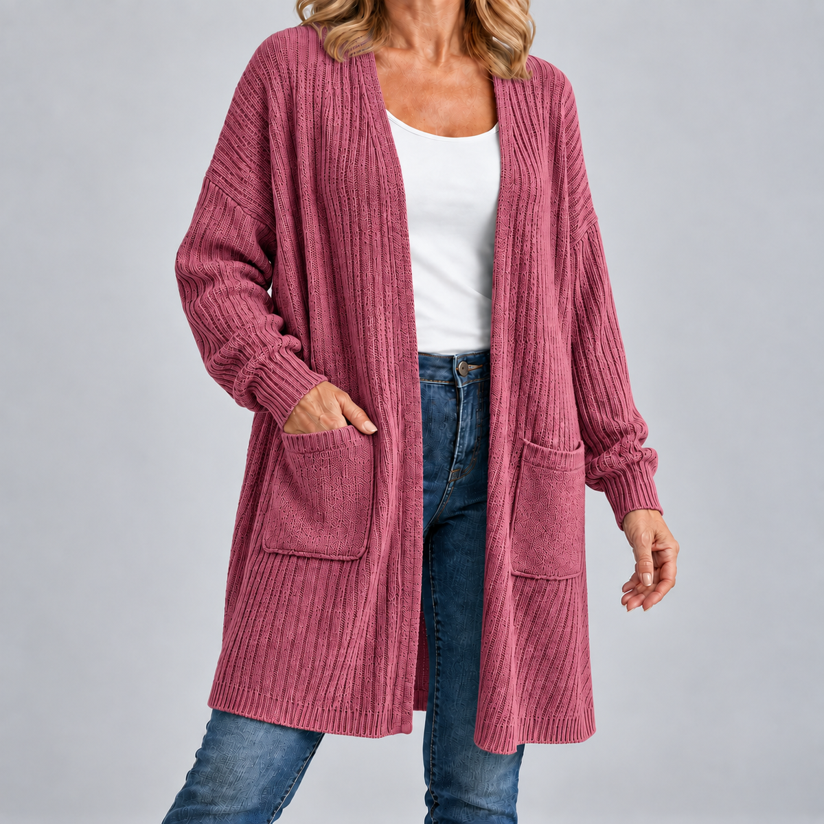 Stephanie | Ribbed Cardigan