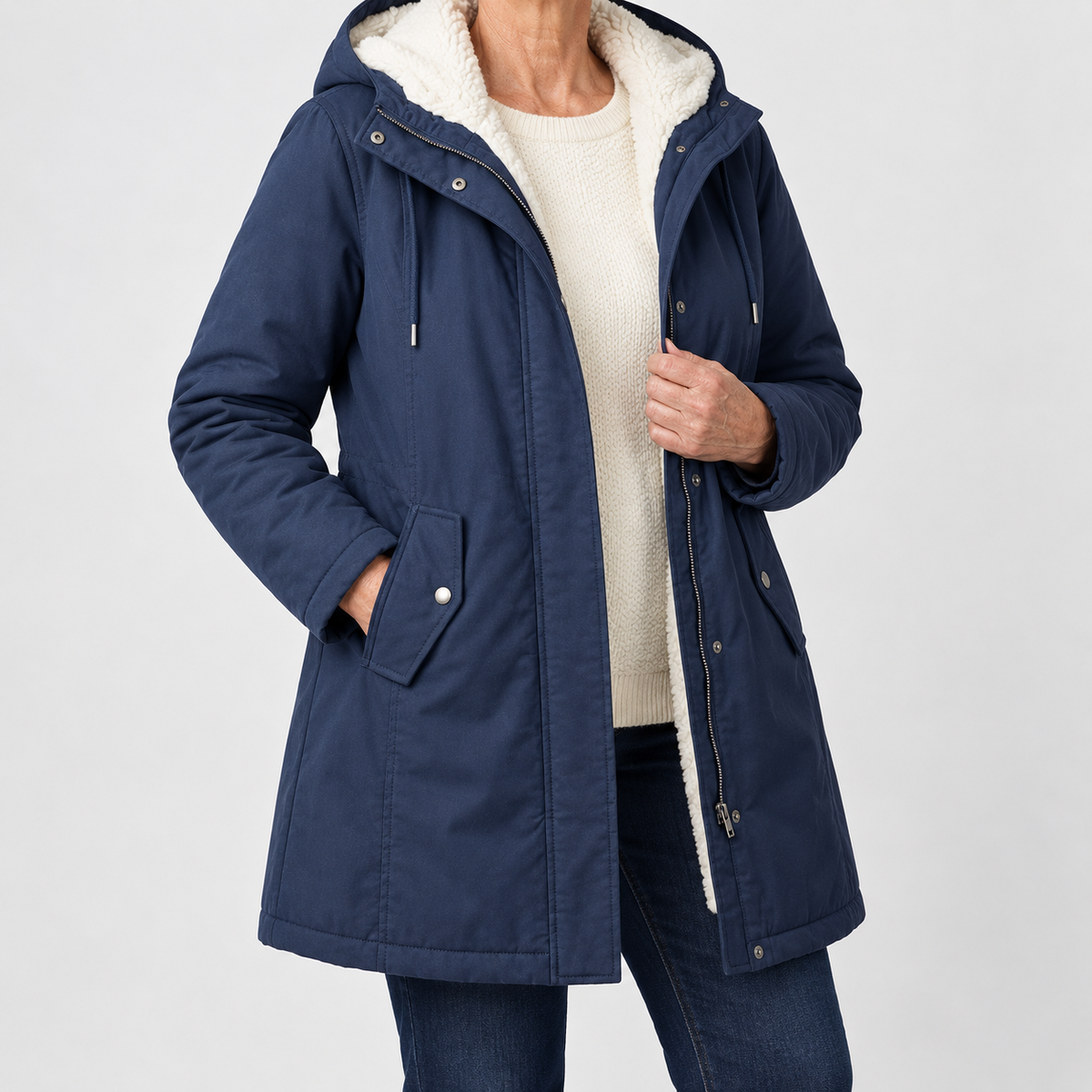 Marjorie | Cozy Hooded Weatherproof Coat