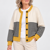 Ashley | Striped Buttoned Cardigan