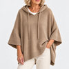 Maria | Oversized Knit Hoodie with Drawstring