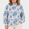 Rose | Floral Pattern with Artistic Print Turtleneck