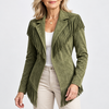 Iris | Womens Faux Suede Fringe Jacket