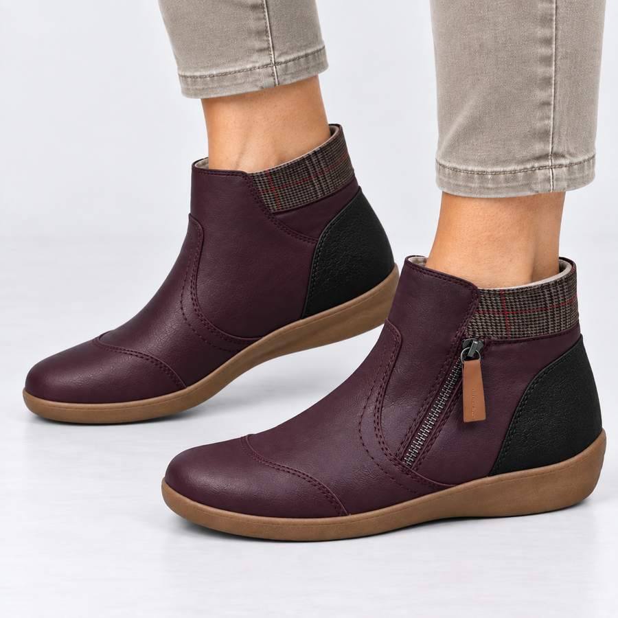 Mathilde | Comfy Zip Ankle Boots