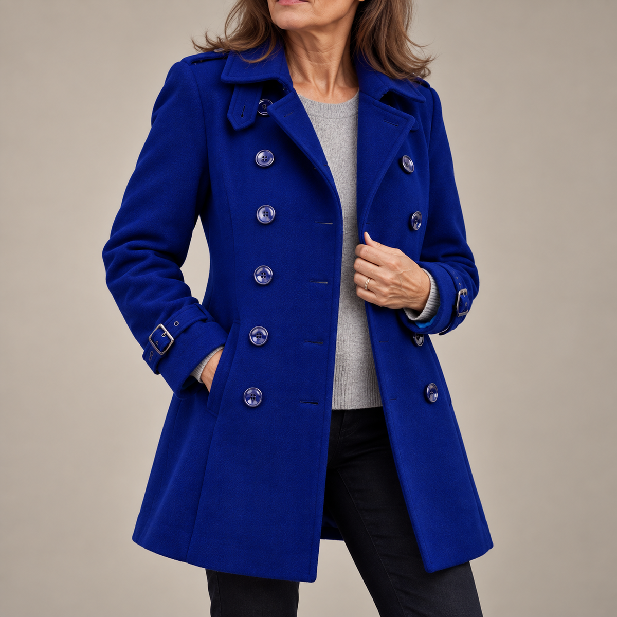 Danielle Elegant Longline Trench Coat