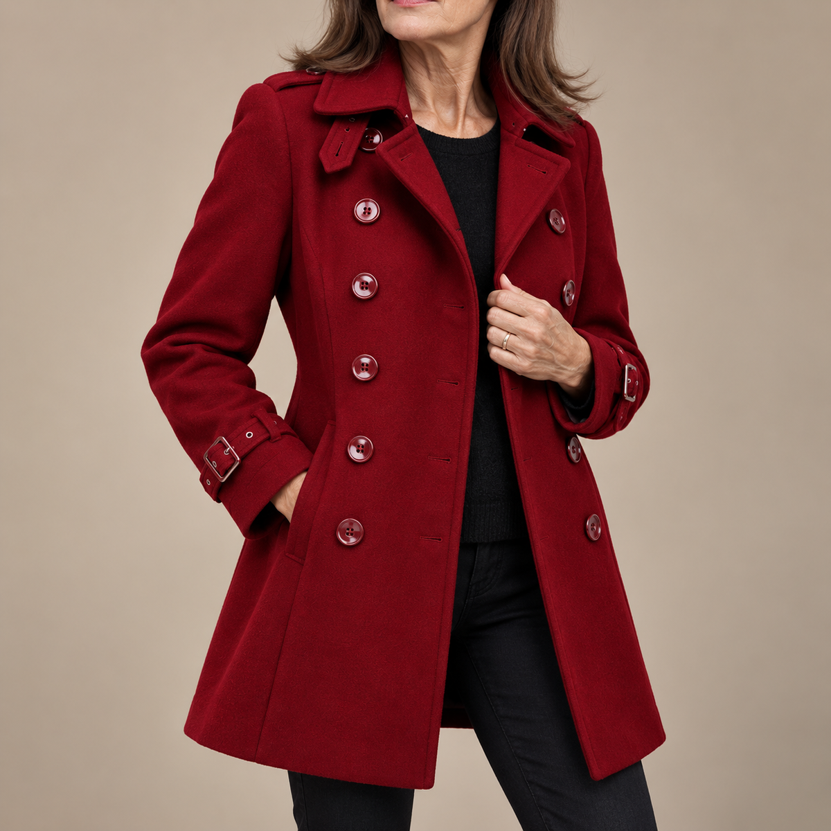 Danielle Elegant Longline Trench Coat