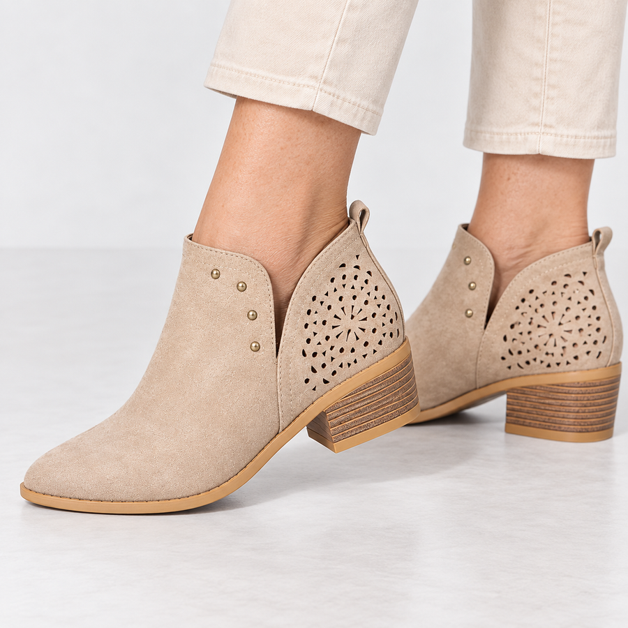 Violet | Stylish Everyday Low Ankle Boots
