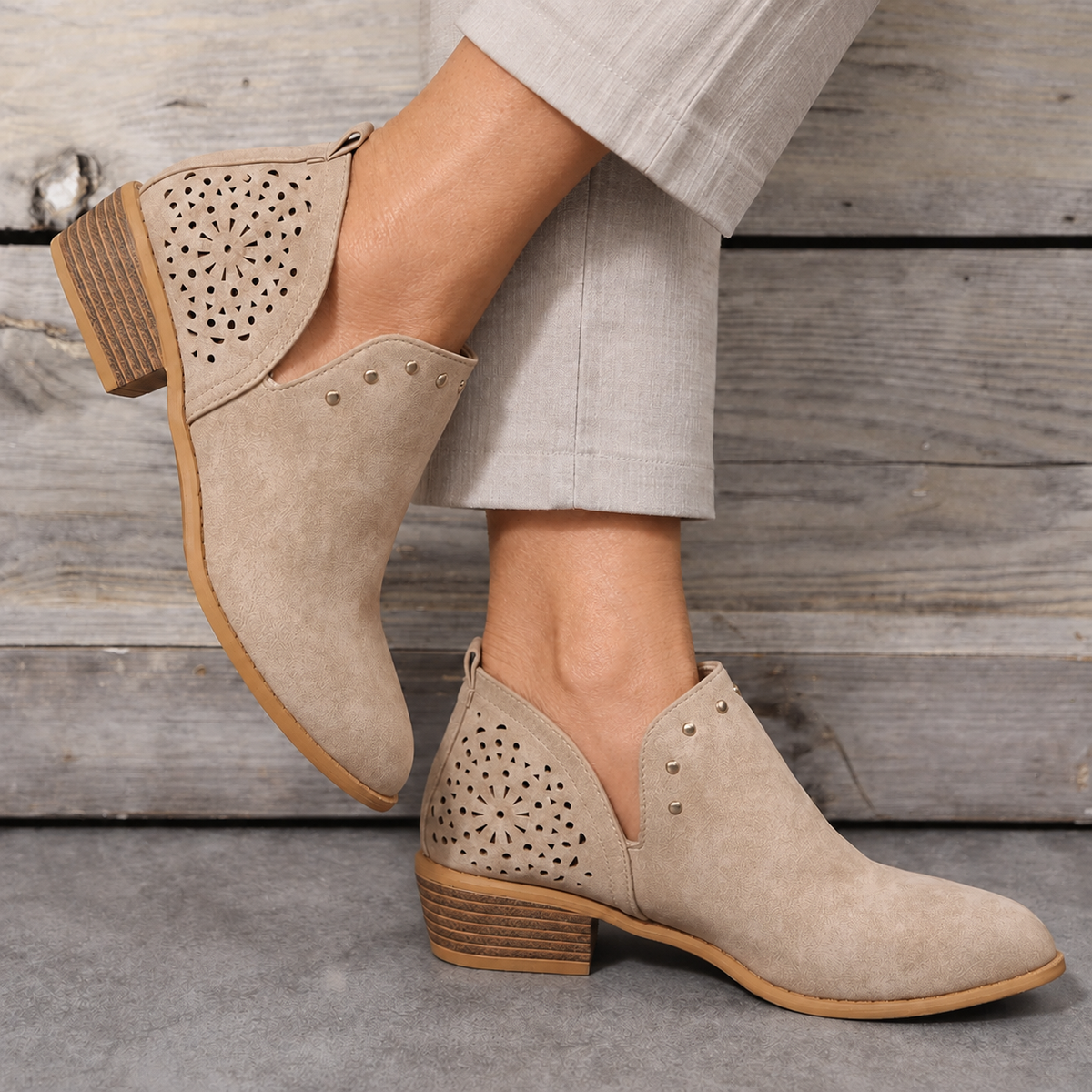 Violet | Stylish Everyday Low Ankle Boots
