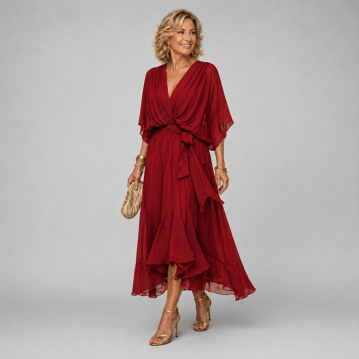Marianne | Relaxed Draped Wrap Maxi Dress