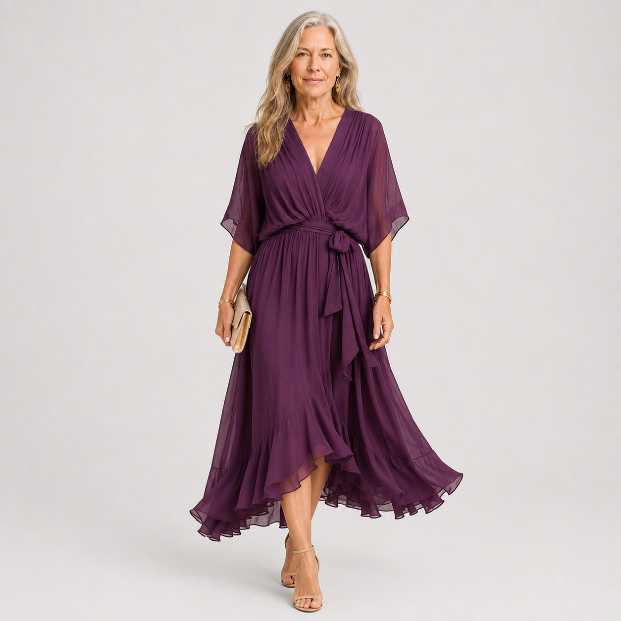 Marianne | Relaxed Draped Wrap Maxi Dress