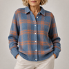 Edith | Womens Loose-Fit Plaid Long-Sleeve Shirt