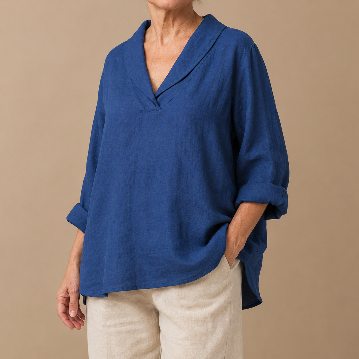 Elowen Relaxed V-Neck Blouse