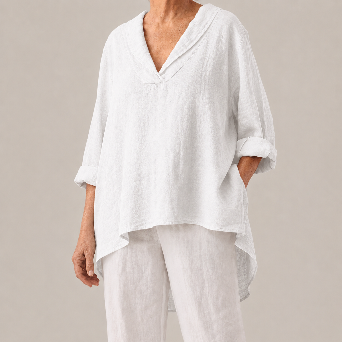 Elowen Relaxed V-Neck Blouse